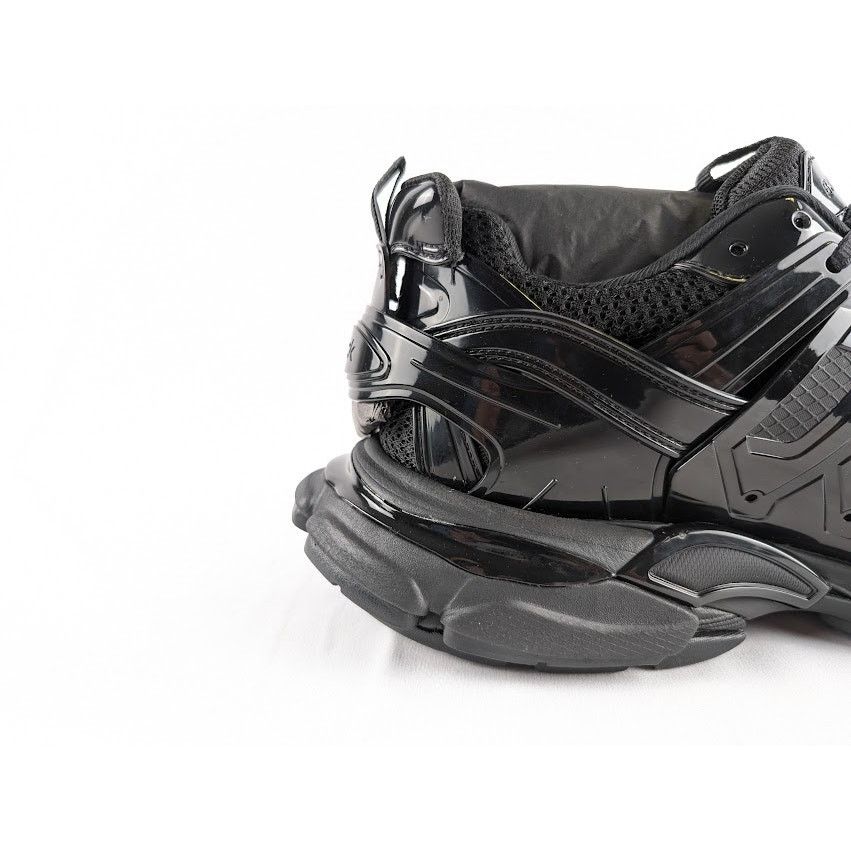 Balenciaga o1rshd1 Rubber Sole Track Sneaker in Black Size US 12 / EU 45 - 4 Thumbnail