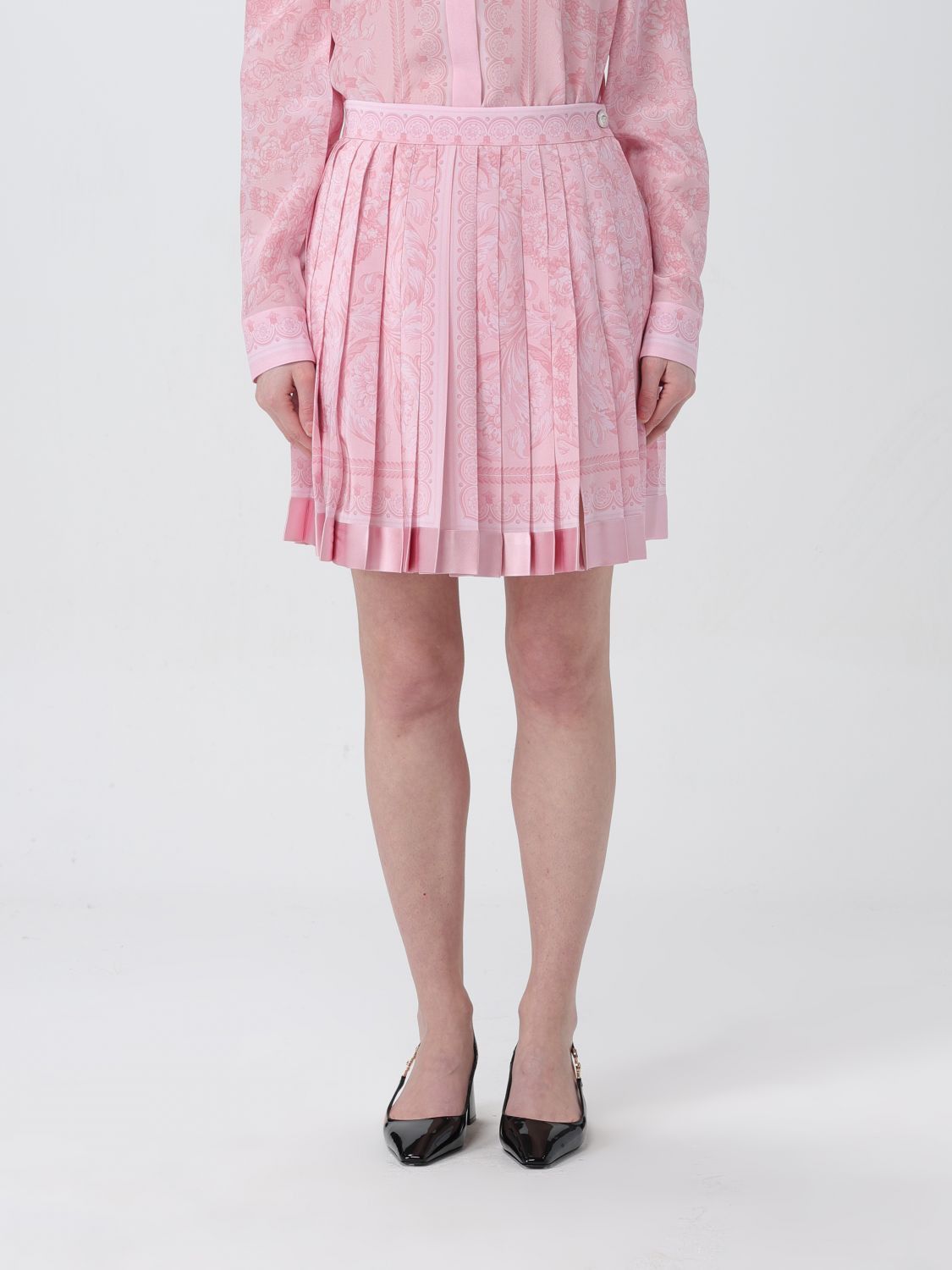 image of Versace Skirt Woman Pink, Women's (Size 26)