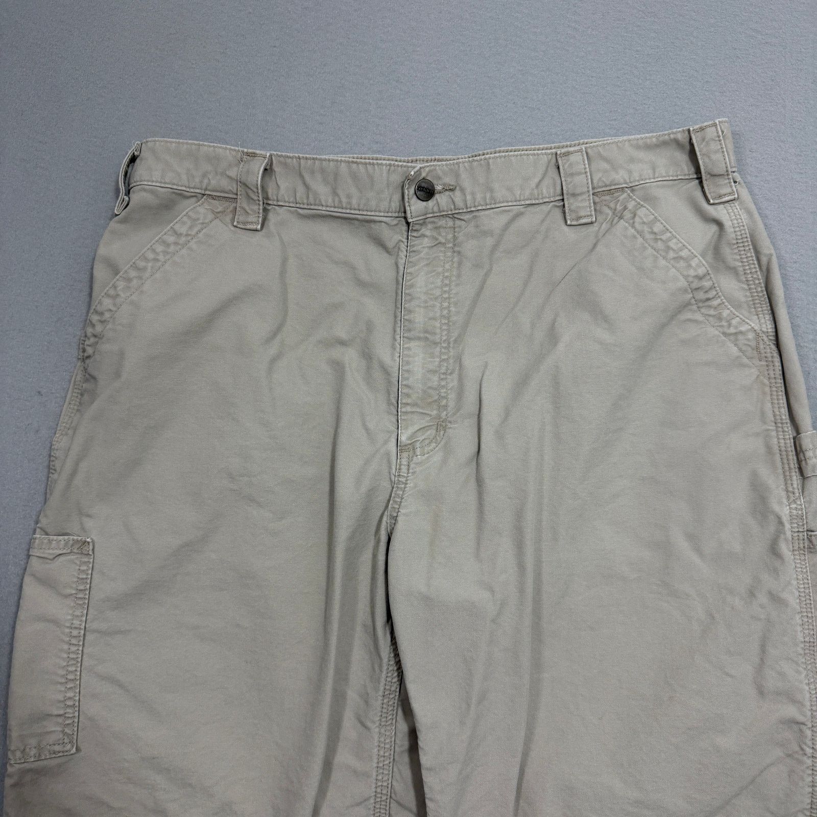 Carhartt Carhartt Original Fit Canvas Utility Work Shorts 40 Beige Size US 40 / EU 56 - 2 Thumbnail