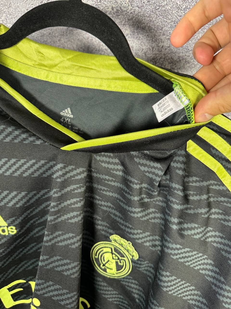 Other Vintage Real Madrid 2022/23 Third Soccer Jersey 4XL Size US XXL / EU 58 / 5 - 9 Thumbnail