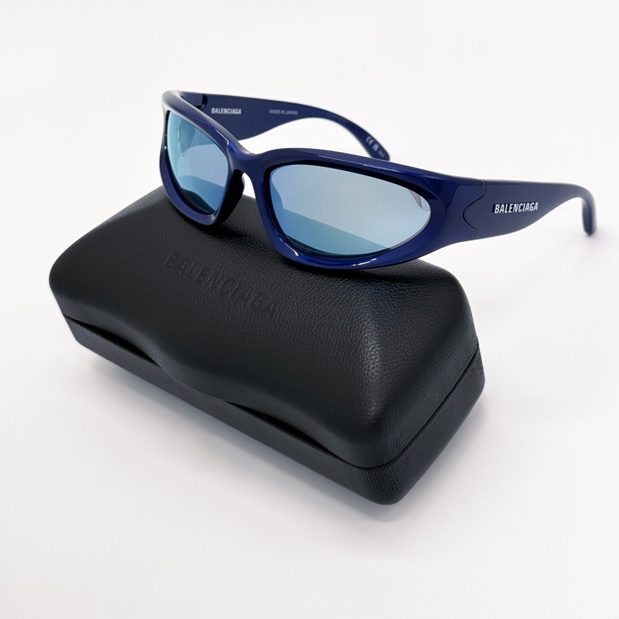 Balenciaga NEW BALENCIAGA BB0157S 009 SUNGLASSES BLUE UNISEX EYEWEAR BA Size ONE SIZE - 2 Thumbnail