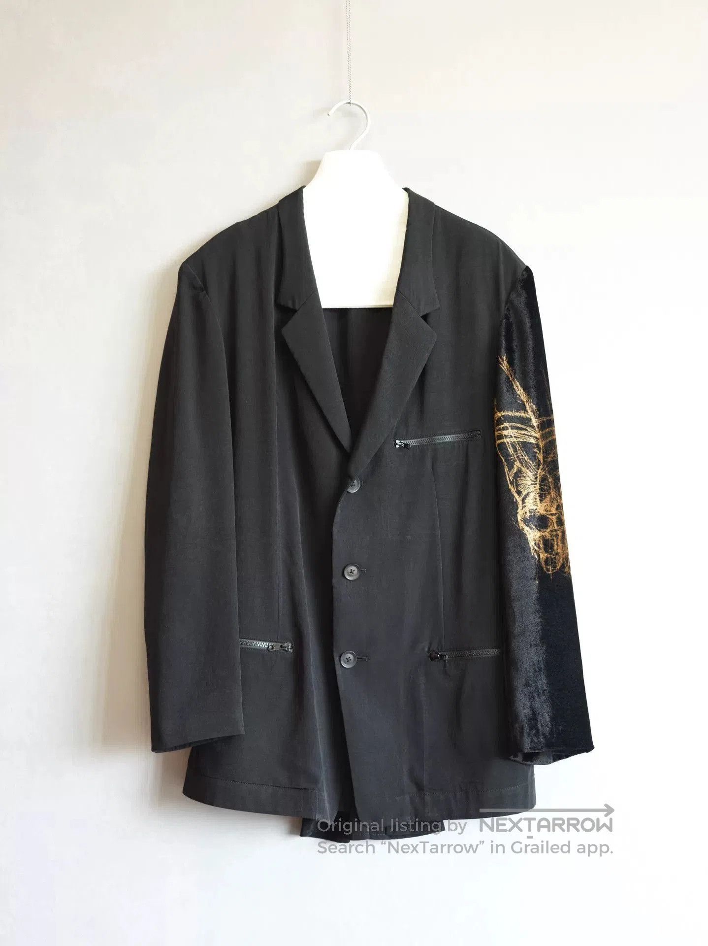 Yohji Yamamoto yohji yamamoto velvet sleeve cascade jacket. Size US L / EU 52-54 / 3 - 1 Thumbnail