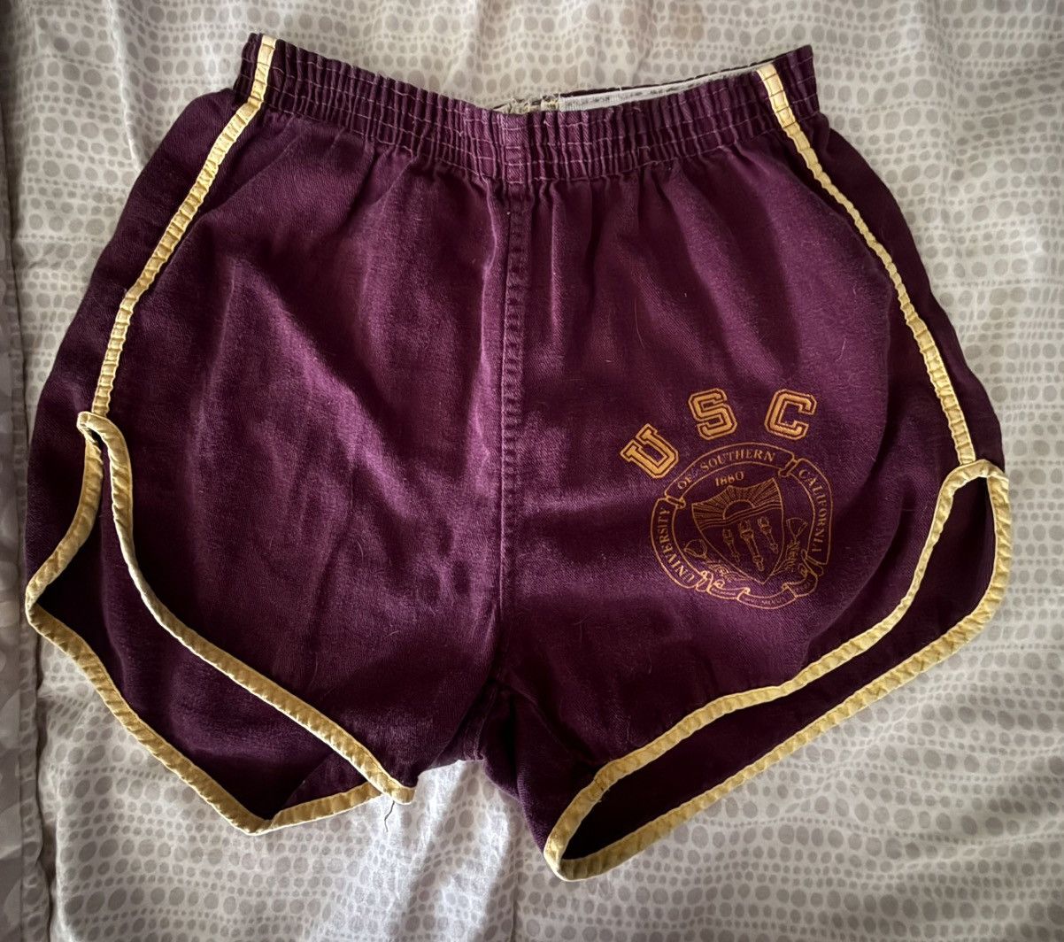 Nike Vintage 70s USC Collegiate Pacific Running Shorts 3.5" Size 27" / US 4 / IT 40 - 6 Thumbnail