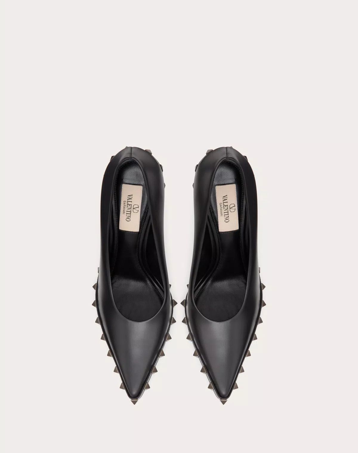 Valentino o1s1wg111125 Rockstud Pumps Calfskin Tone-on-tone Studs Size US 7 / IT 37 - 4 Thumbnail