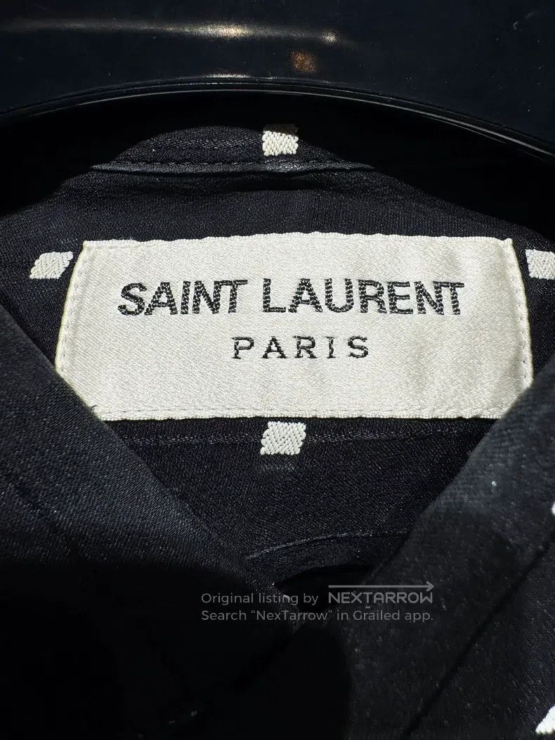 Saint Laurent Paris Saint Laurent Paris Poster Style Mulberry Silk Shirt Size S / US 4 / IT 40 - 4 Thumbnail