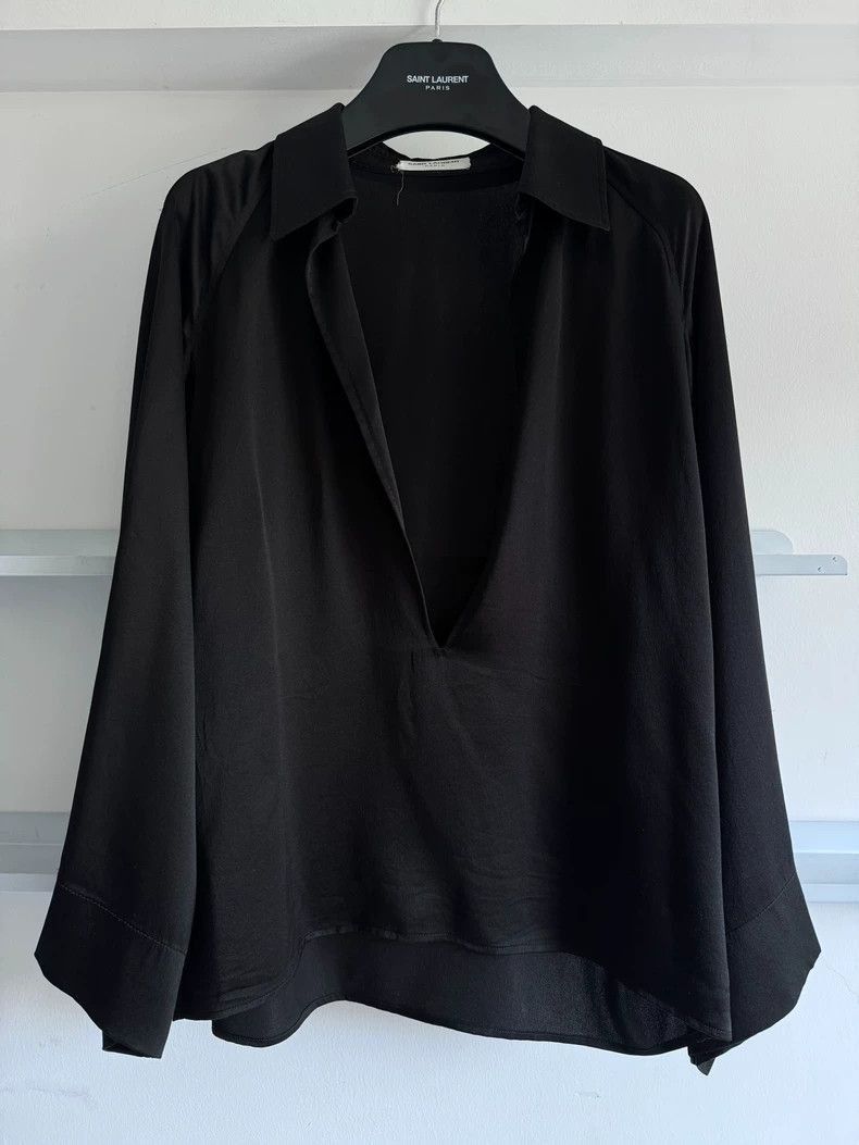 Saint Laurent Paris Saint Laurent Paris 23SS fashion show silk shirt-2506 Size US S / EU 44-46 / 1 - 1 Thumbnail