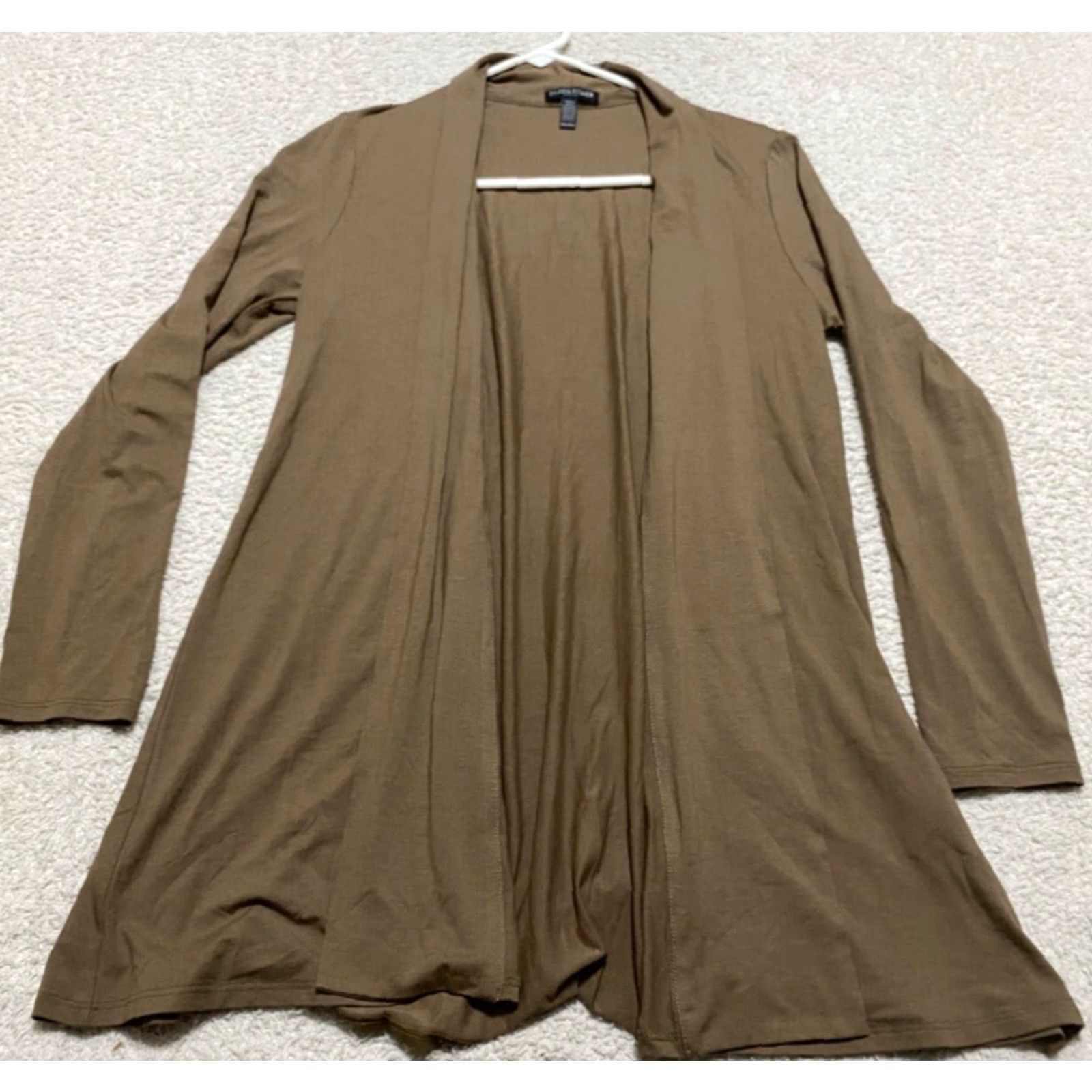 Eileen Fisher Eileen Fisher Cardigan Sweater Women PM L/S Open Front Brown Viscose Knit Knitwear Casual 1739 Size M / US 6-8 / IT 42-44 - 2 Thumbnail