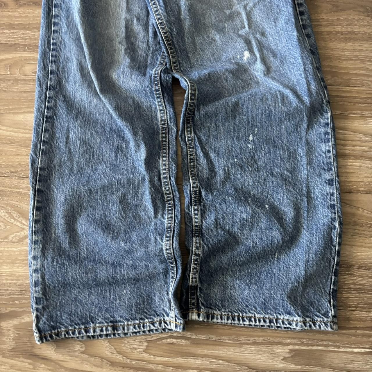 Japanese Brand Crazy Vintage Y2K/2000s Baggy Medium Wash Skater Denim Jeans! 36x32 Size US 36 / EU 52 - 6 Thumbnail