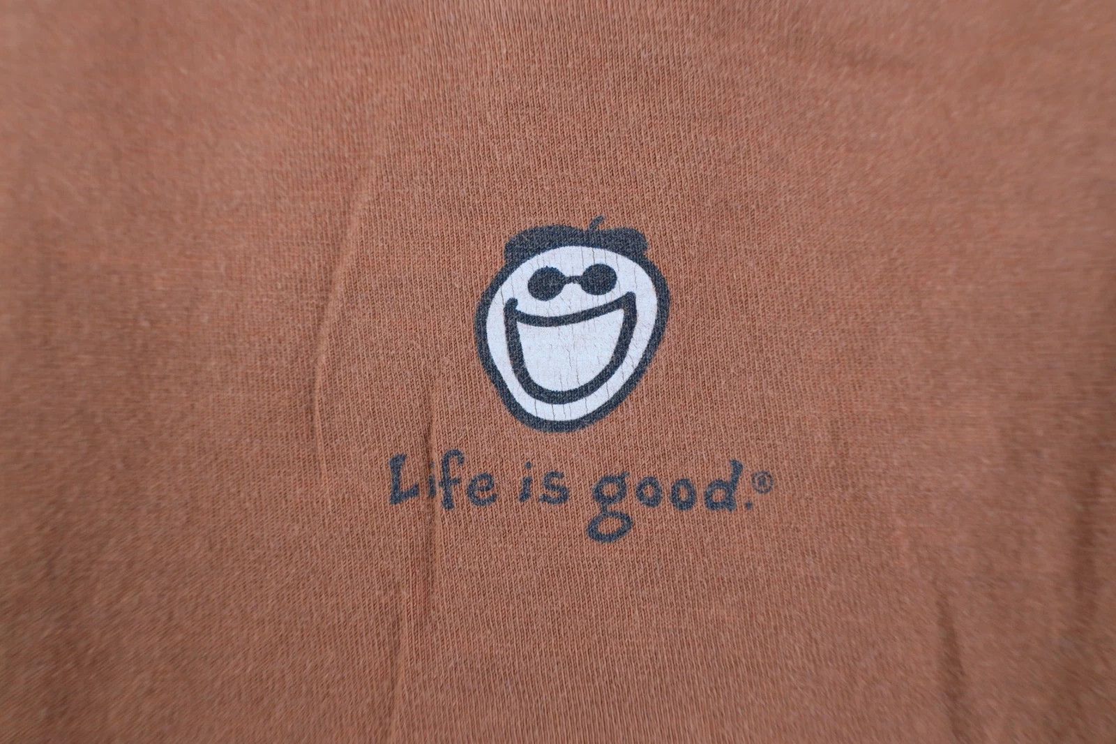 Life is Good Vintage Life Is Good Guitar Long Sleeve T-Shirt Orange Size US XL / EU 56 / 4 - 9 Thumbnail