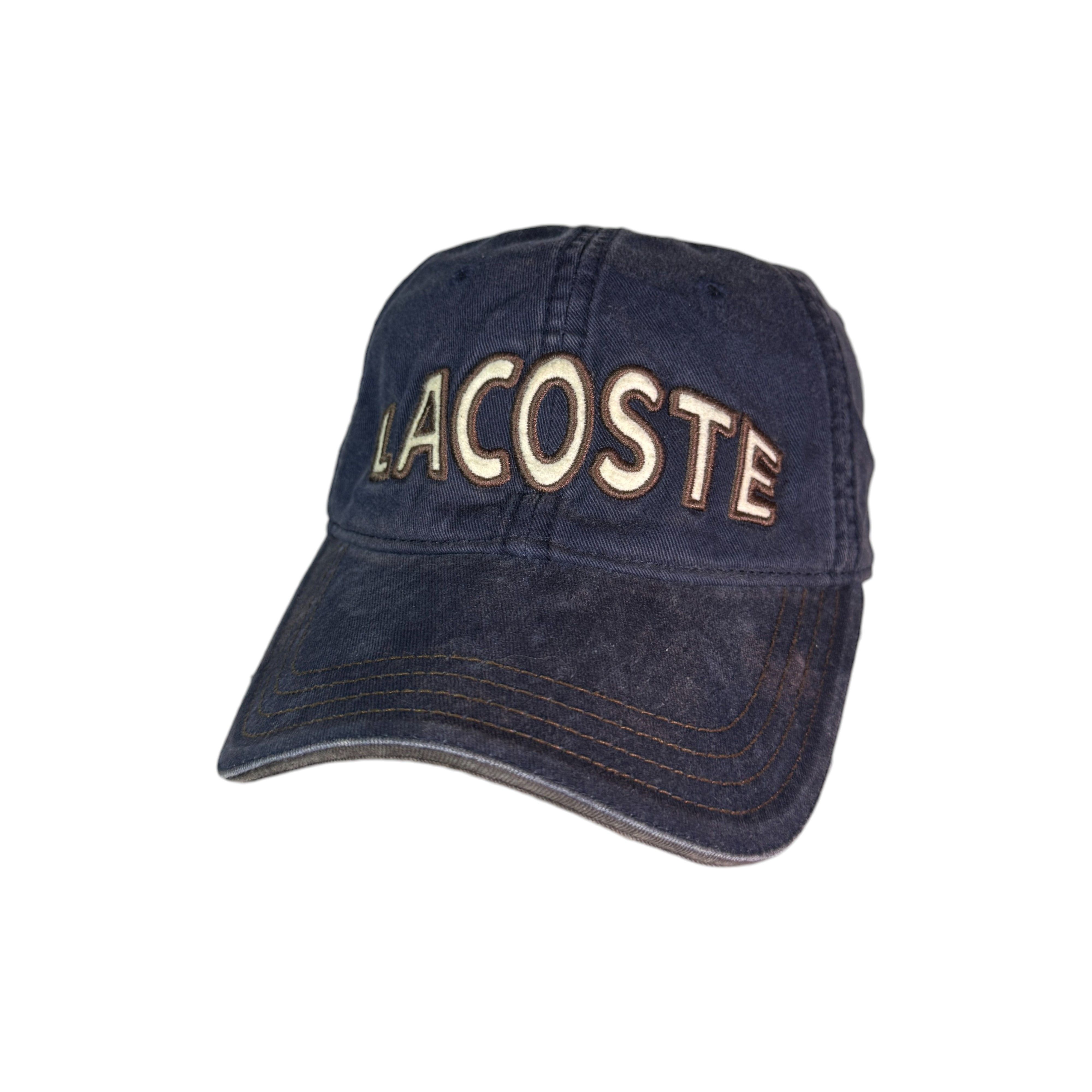 Lacoste Vintage Lacoste Cap Big Logo Faded Blue Cap Size ONE SIZE - 1 Thumbnail