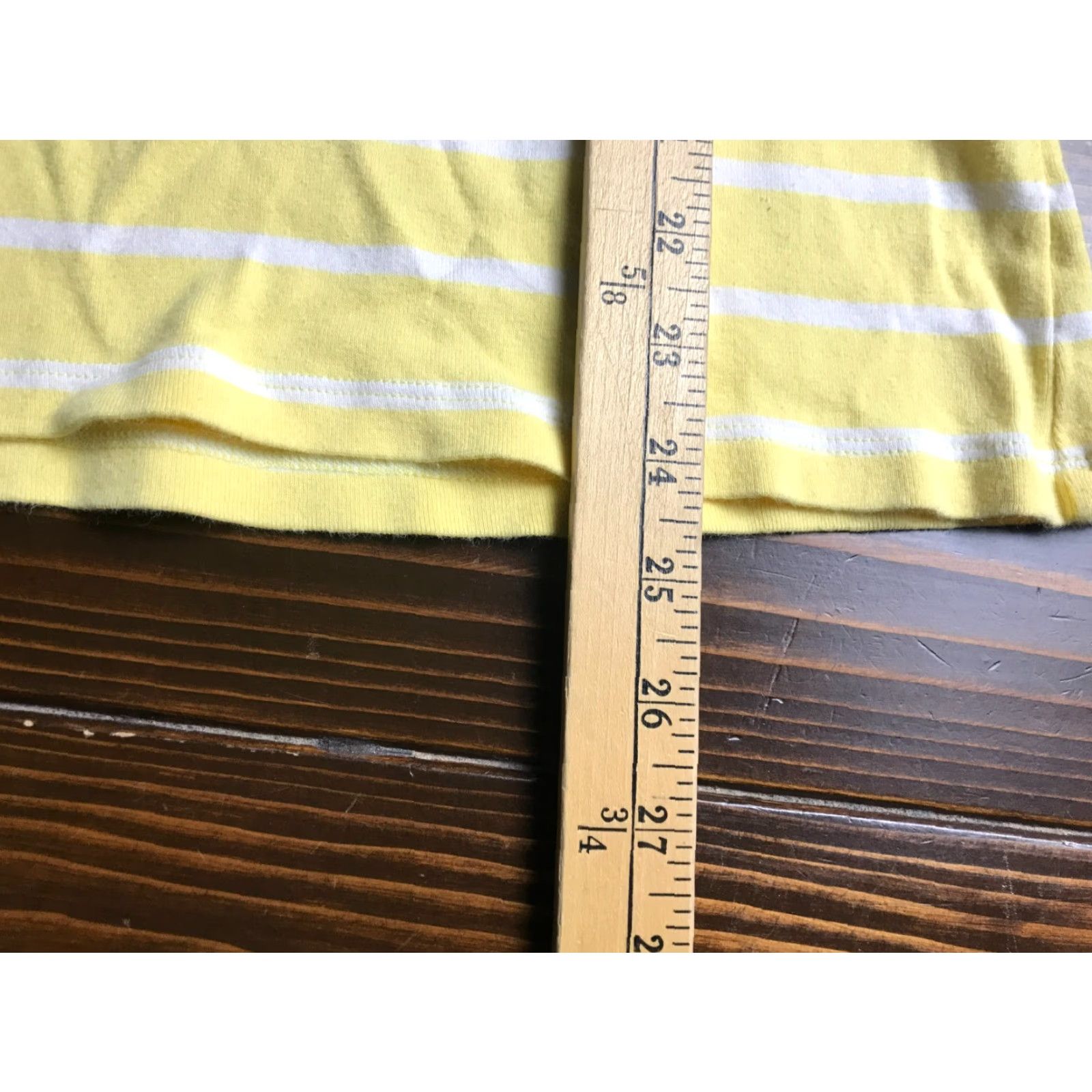Vintage Christopher & Banks Shirt Women's XL Yellow Striped T-Shirt Casual Layer Your Look Mens? Girls? Wait. Size XL / US 12-14 / IT 48-50 - 4 Thumbnail