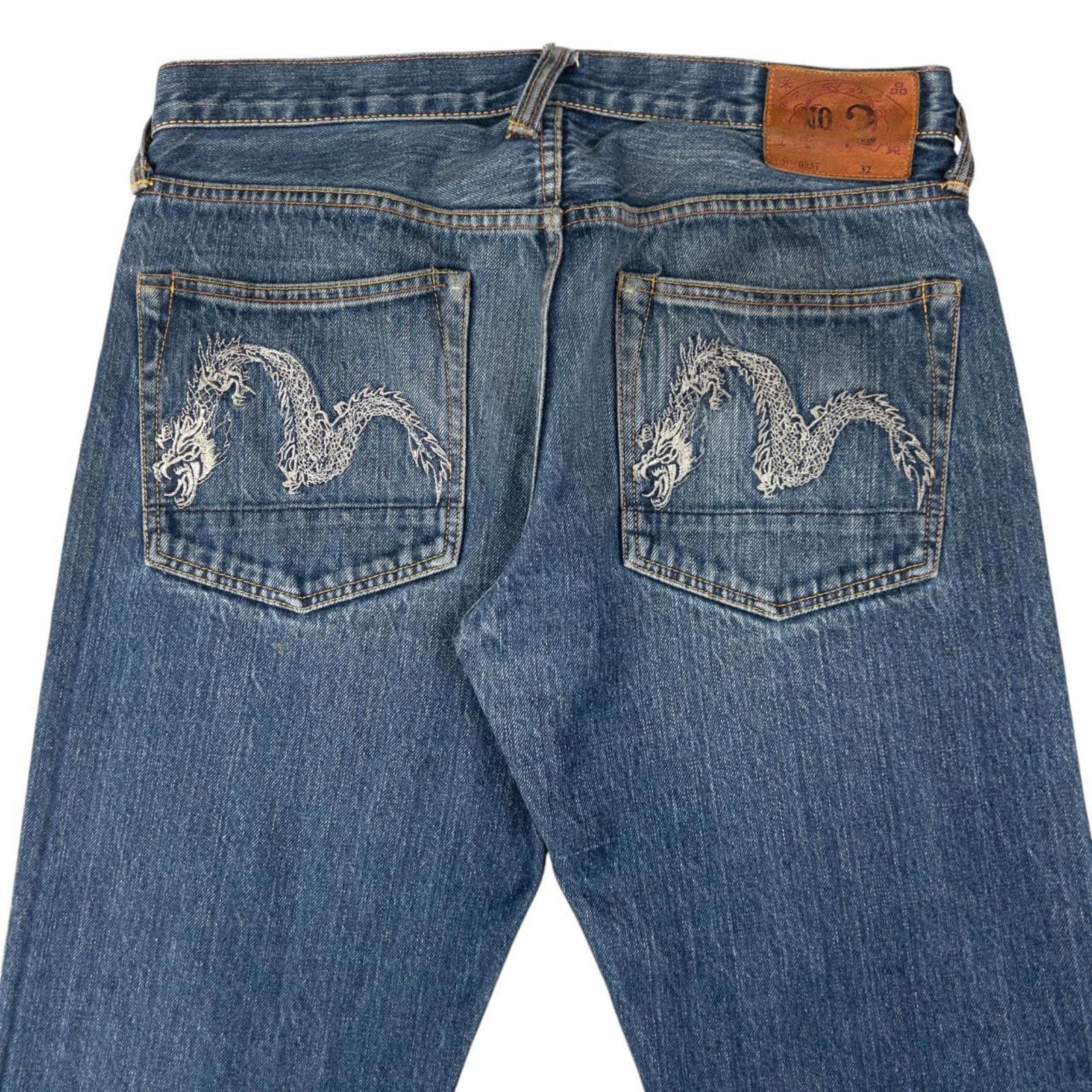 Evisu Vintage Evisu Double Dragon Gull Denim Jeans Size W33 Size US 33 - 1 Thumbnail