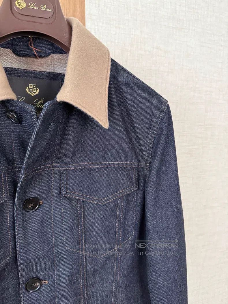 Loro Piana Loro Piana Cashmere Denim Jacket Size US L / EU 52-54 / 3 - 3 Thumbnail