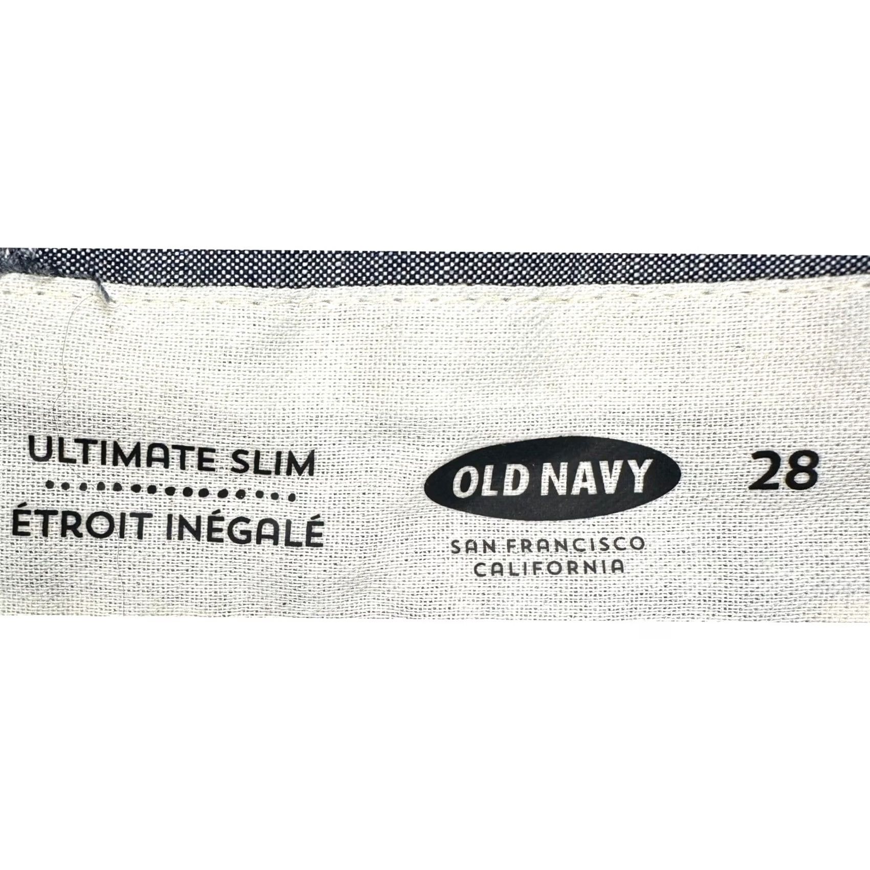 Old Navy Old Navy Built-In Flex Mens Ultimate Slim Shorts 28 Light Blue Khaki Pocket NEW Size US 28 / EU 44 - 3 Thumbnail