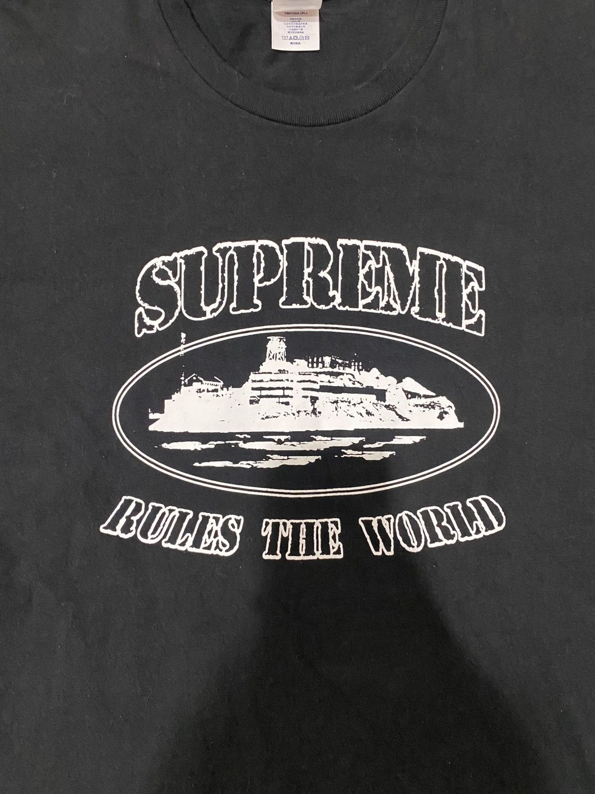 Corteiz × Supreme Corteiz x Supreme RTW Tee Black | Grailed