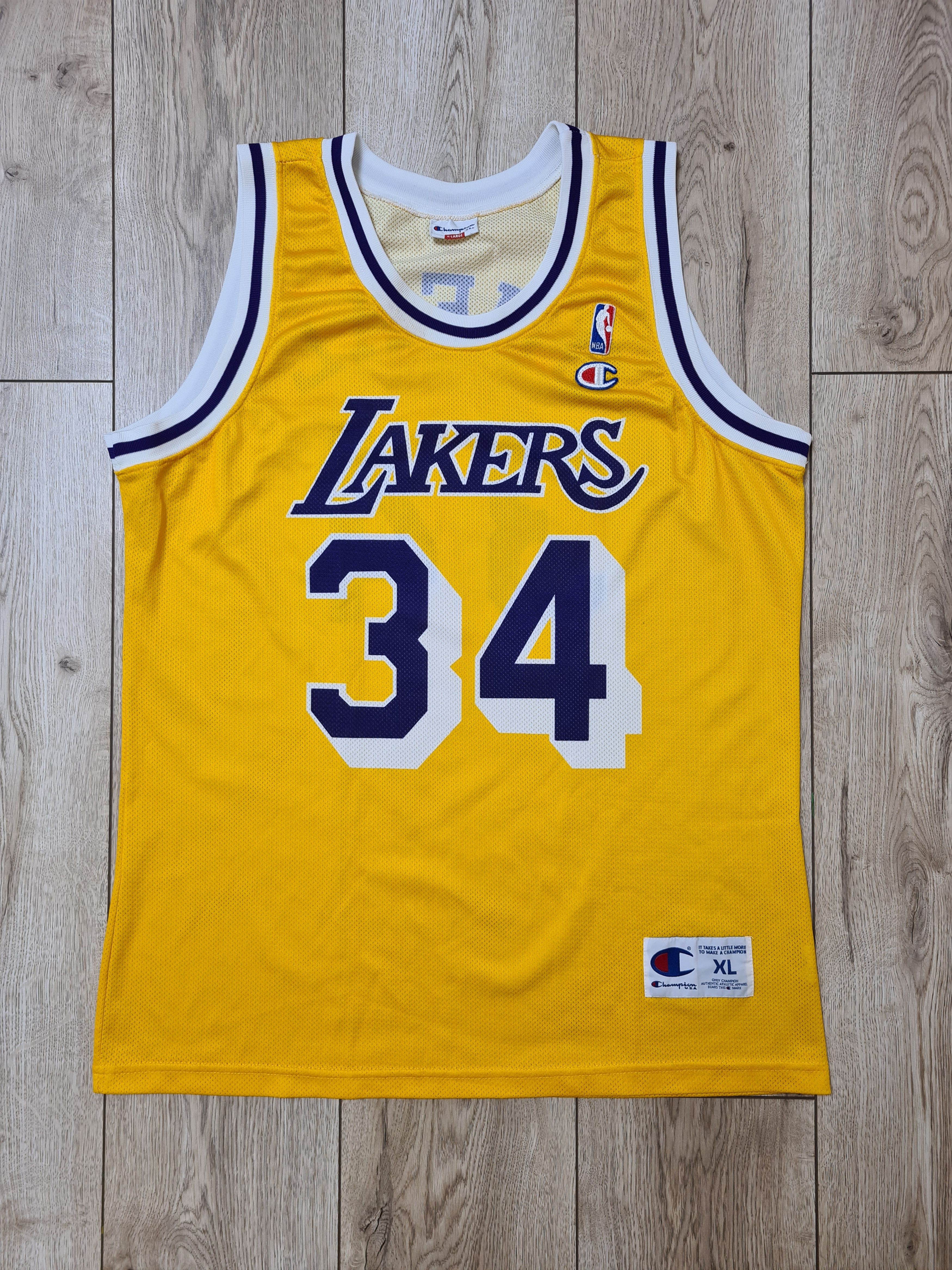 Champion LA LAKERS VINTAGE CHAMPION SHAQUILLE O'Neal BASKETBALL SHIRT Size US XL / EU 56 / 4 - 1 Thumbnail
