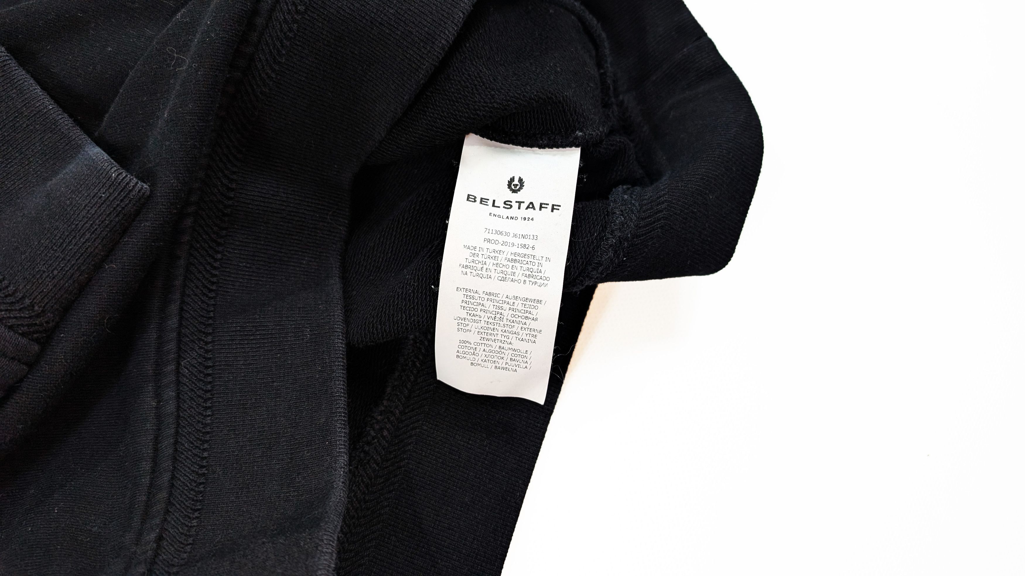 Belstaff Belstaff Black Cotton Crew Neck Sweatshirt Size S Size US S / EU 44-46 / 1 - 6 Thumbnail