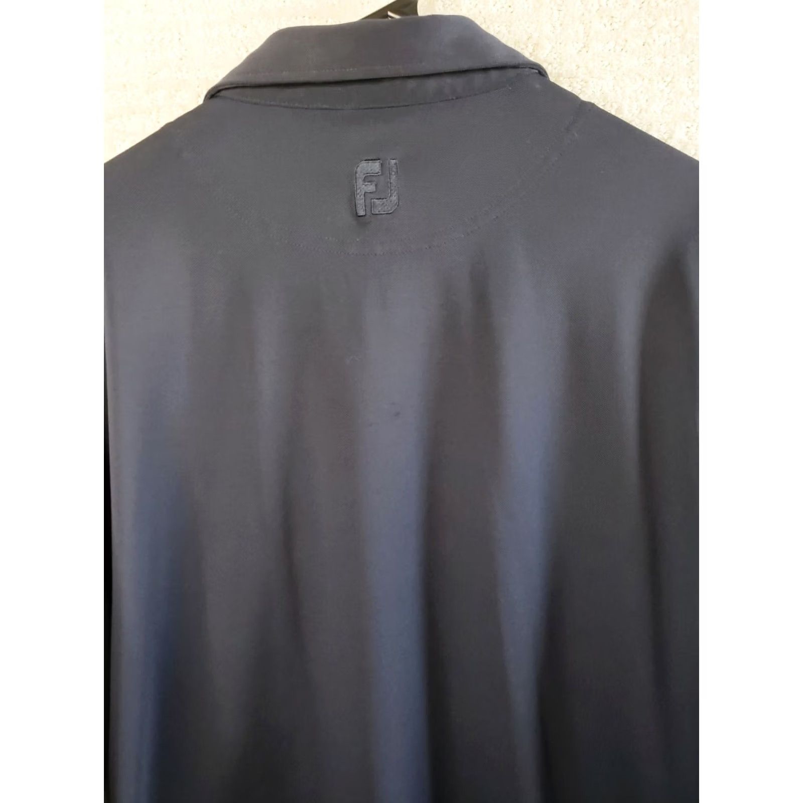 Footjoy FOOTJOY Men's L Black Golf Polo Shirt Stretch Size US L / EU 52-54 / 3 - 7 Thumbnail