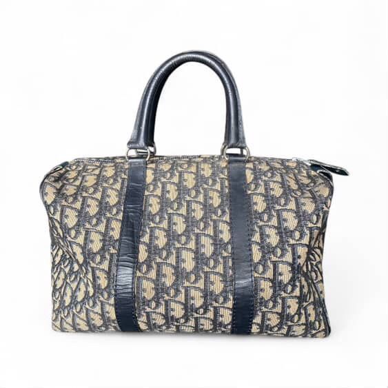 Christian Dior Monsieur Authentic Vintage Dior Trotter/Boston Bag in Blue Size ONE SIZE - 3 Thumbnail