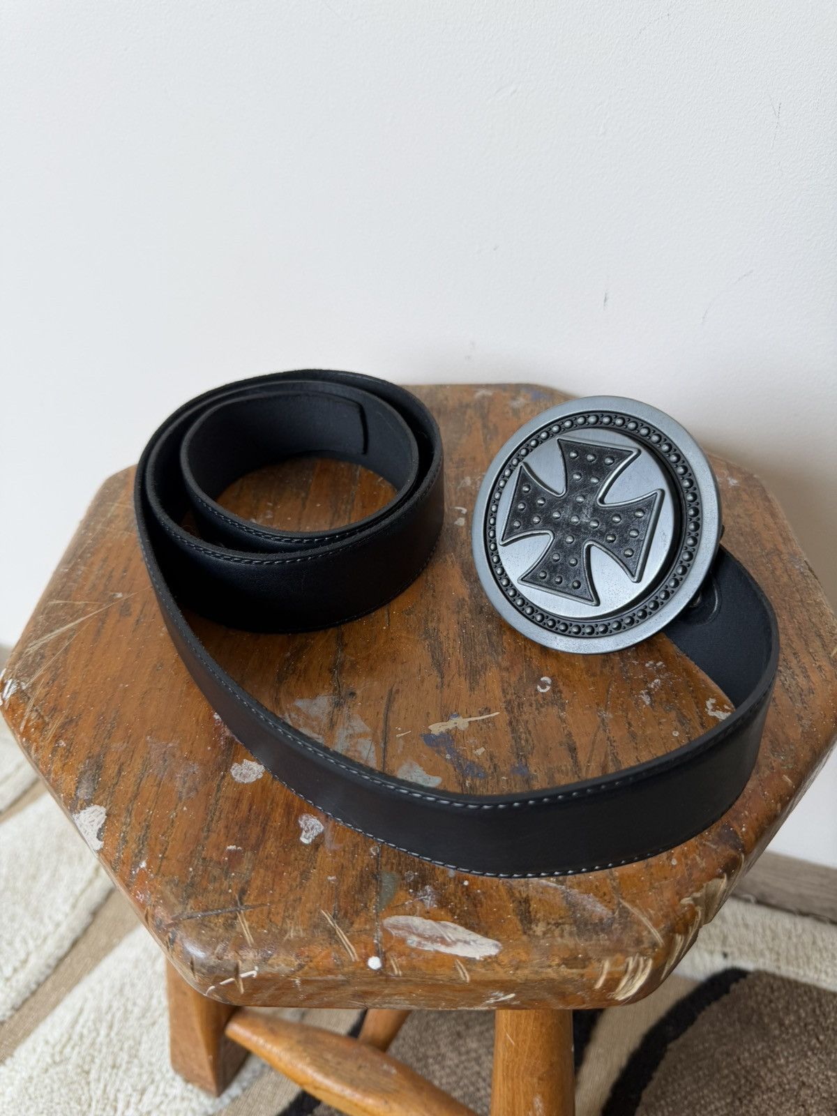 Japanese Brand VTG Choppers Streetwear Metal Logo Leather Y2K opium belt Size ONE SIZE - 5 Thumbnail