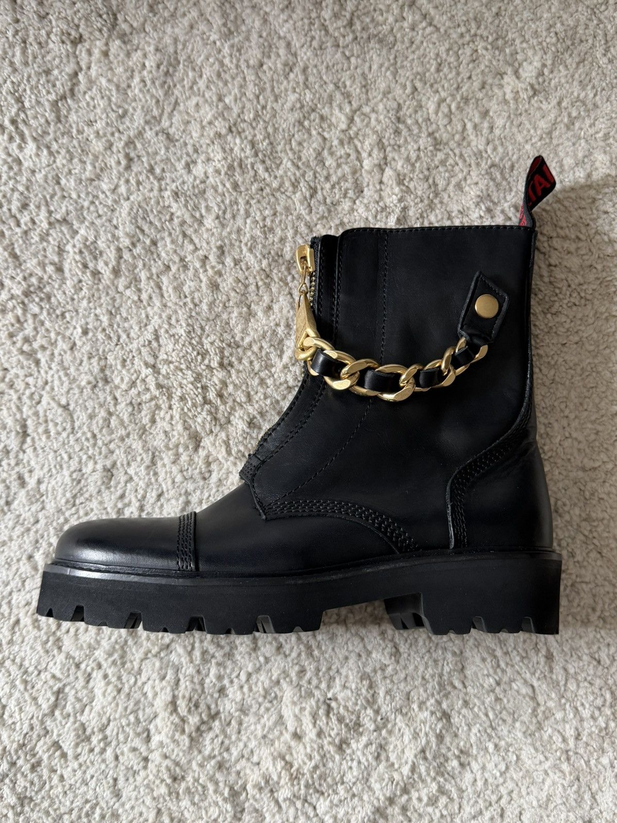 Zadig & Voltaire Zadig & Voltaire Joe Cecilia Combat Boots — Black Leather Size US 6.5 / IT 36.5 - 5 Thumbnail