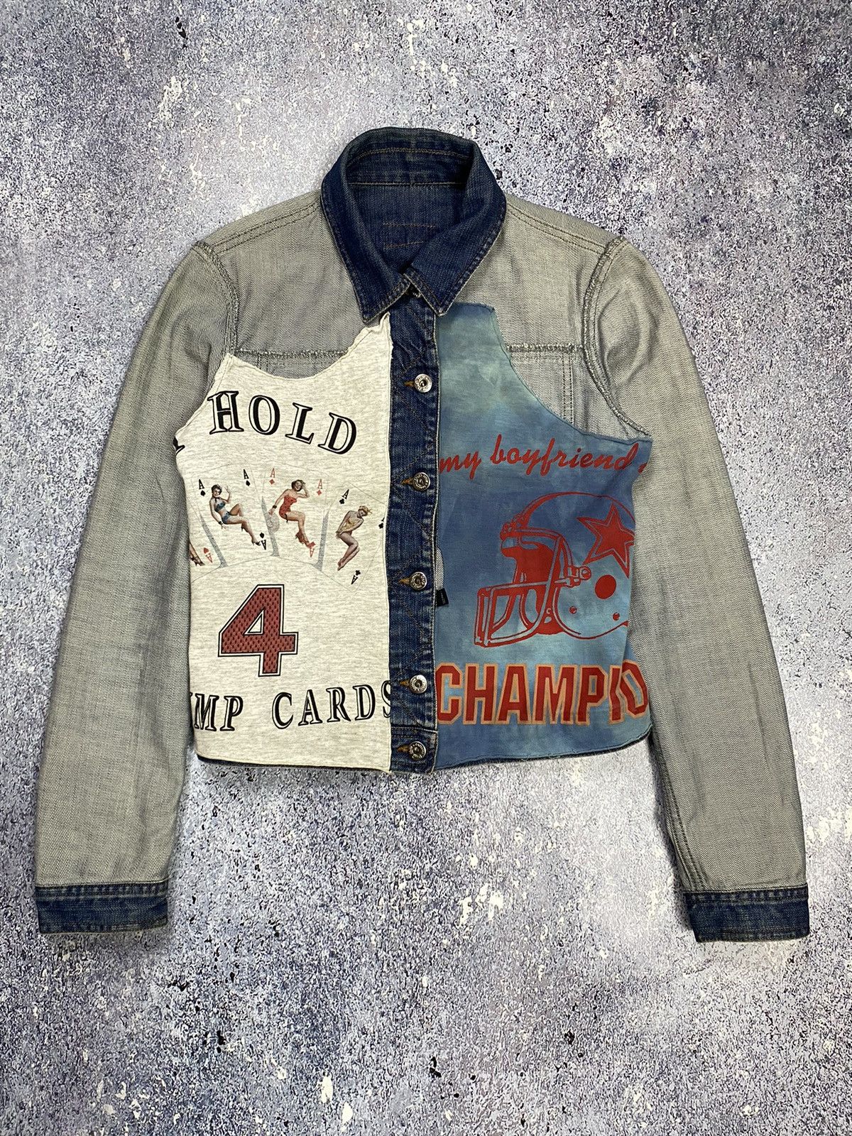 image of Archival Clothing Archive Dolce&gabbana Double Sided Denim Designer Jacket, Women's (Size Medium)
