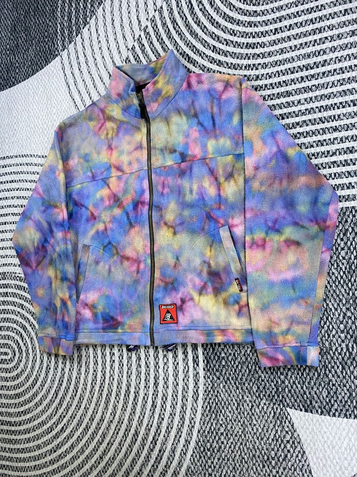 Japanese Brand Vintage Big Field Tie Dye Style Zipper Jacket Size US XL / EU 56 / 4 - 5 Thumbnail