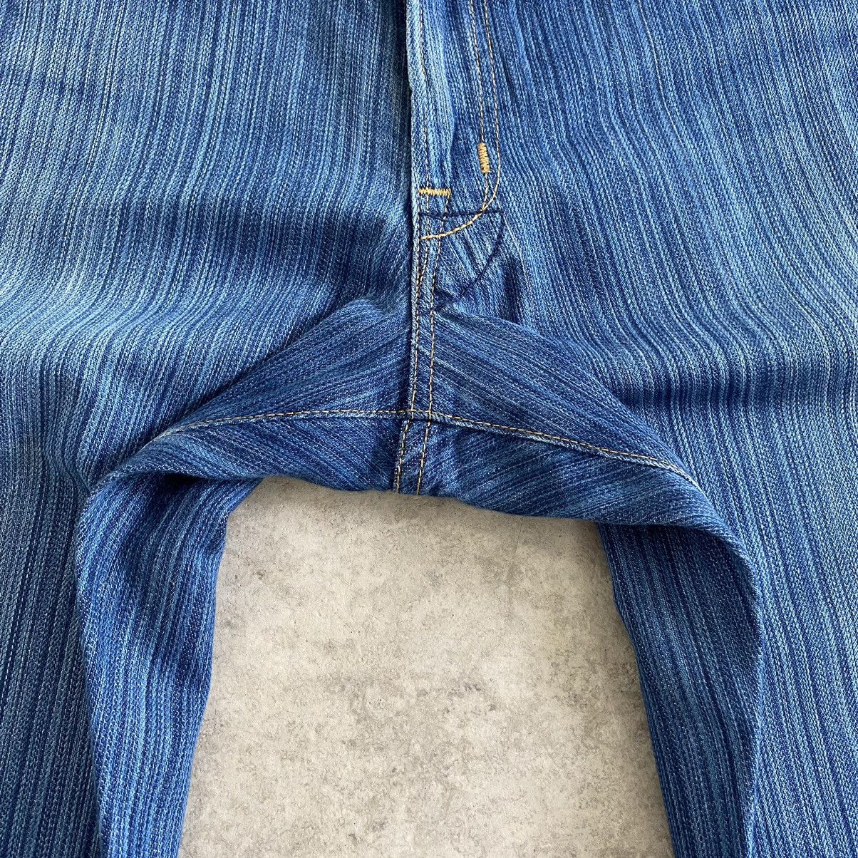 Japanese Brand Blue Way Japan Twill Striped Flared Denim Jeans Size US 28 / EU 44 - 12 Thumbnail