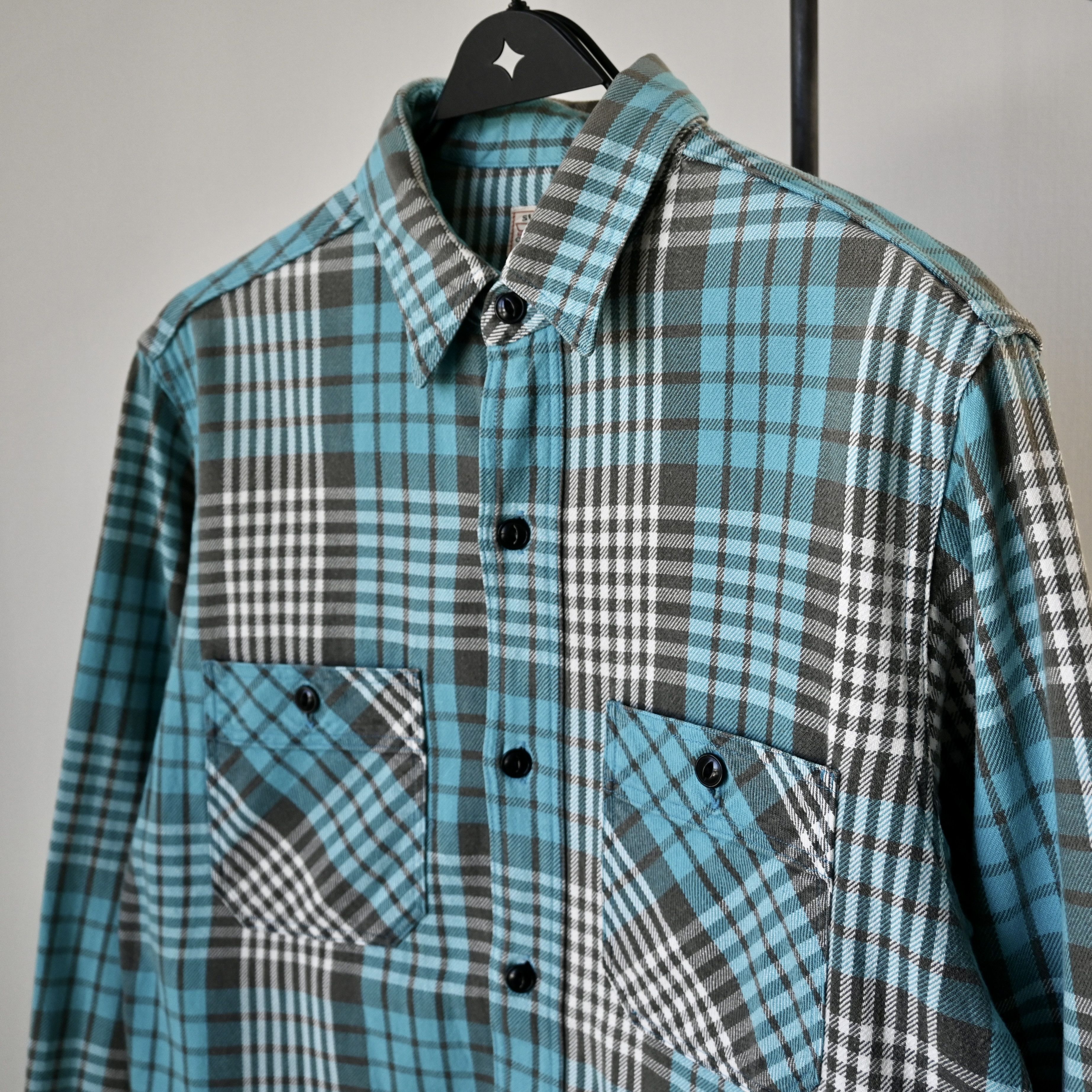 Sugar Cane SUGAR CANE midi-heavy cotton flannel shirt, made in Japan, M Size US M / EU 48-50 / 2 - 5 Thumbnail