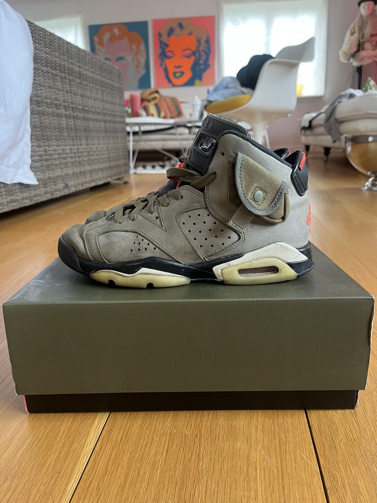 Jordan Brand Travis Scott Travis Scott x Air Jordan 6 Retro GS Olive Grailed