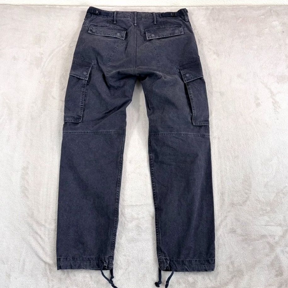Ralph Lauren VINTAGE? No. RRL Pants Paratrooper Military Cargo Double RL Pants in Onyx Cloth Men 34x32 Size US 34 / EU 50 - 4 Thumbnail