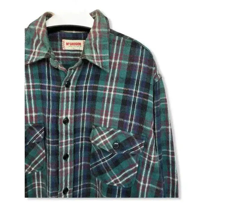 McGregor Mcgregor Sportswear Checkered Plaid Tartan Flannel Shirt 👕 Size US L / EU 52-54 / 3 - 2 Thumbnail