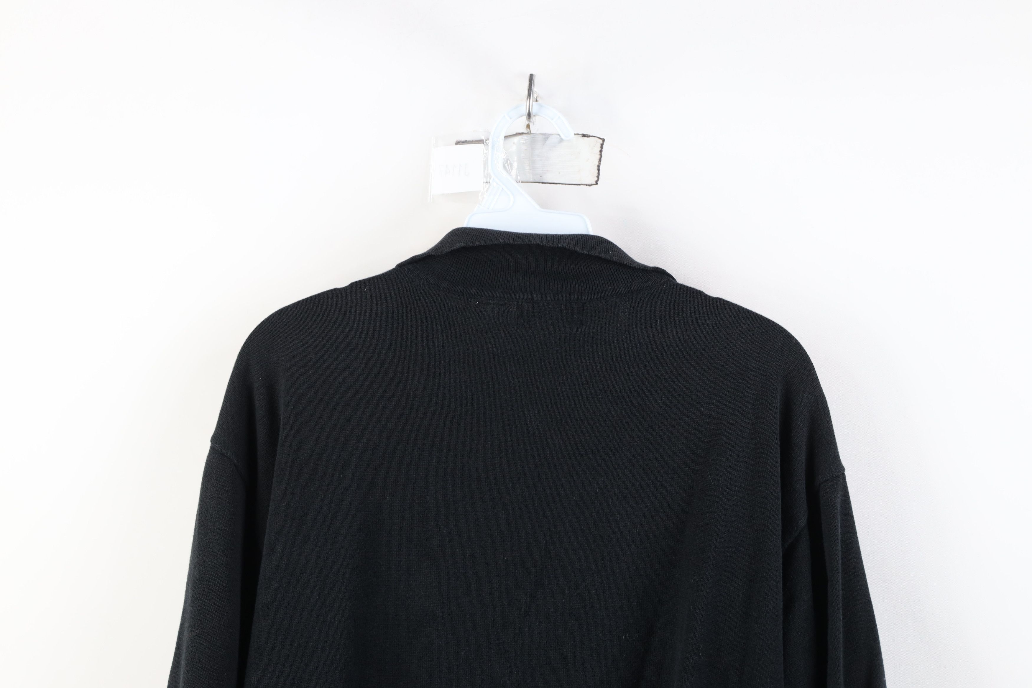 Vintage Vintage 90s Streetwear Ribbed Knit Pullover Polo Shirt Size US L / EU 52-54 / 3 - 12 Thumbnail