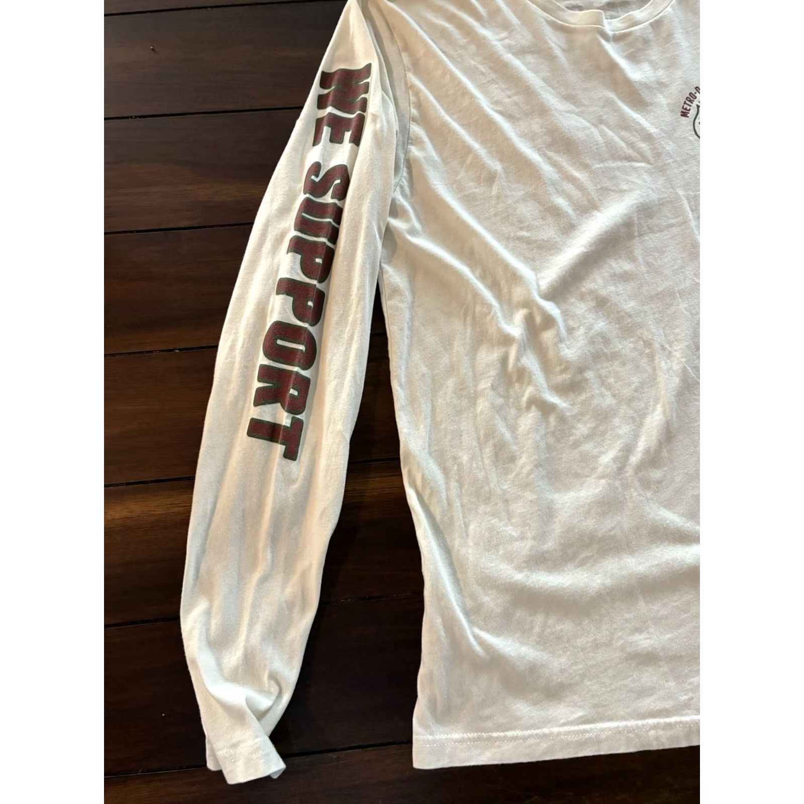 Next Level Firefighter Shirt Metro Dade Local 1403 Long Sleeve Men Large Miami White Size US L / EU 52-54 / 3 - 2 Thumbnail
