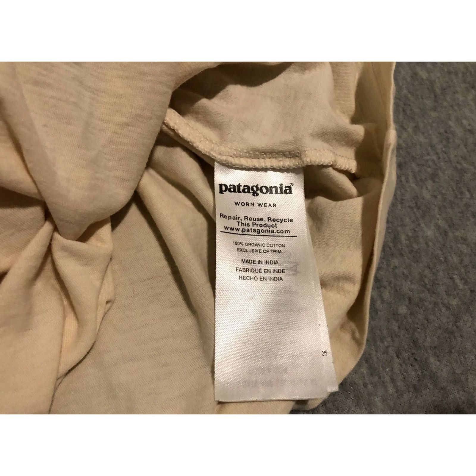Patagonia Patagonia Defend Public Lands Organic Cotton T Shirt Slim Fit M Beige Mens Included Size US M / EU 48-50 / 2 - 7 Thumbnail