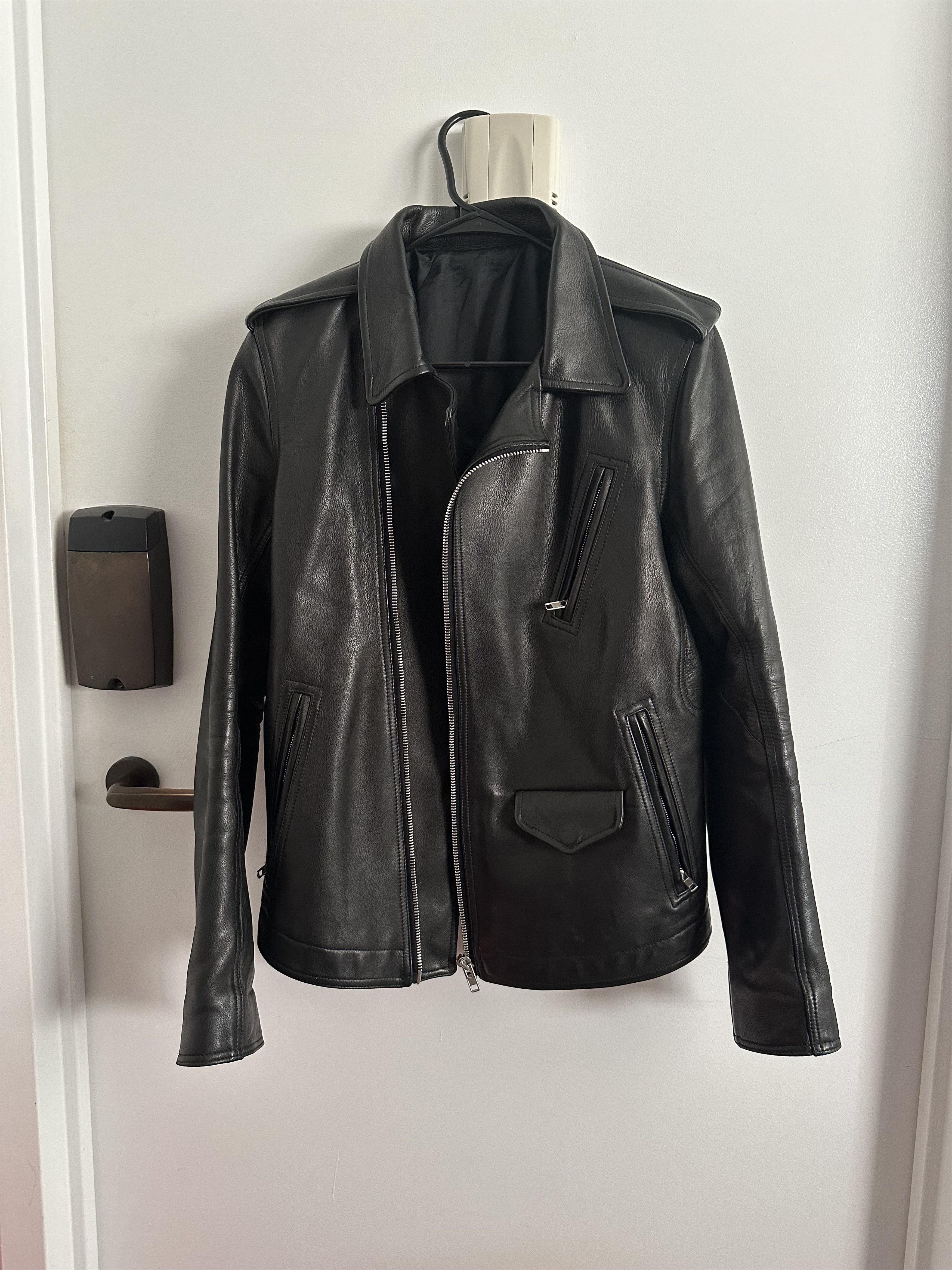 Rick Owens Rick Owens Stooges Biker Heavy Calf Leather Jacket | Grailed