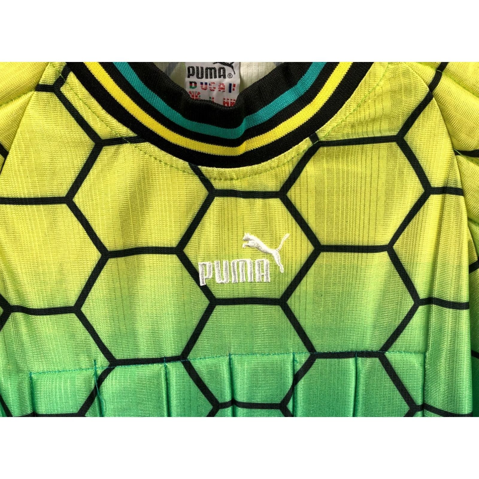 Puma PUMA Men's Goalkeeper Football Jersey Size XXL Multicolor Polyester Patterned Art Geometric Jersey Long Sleeve Collared Regular Fit Sports Breathable Size US XXL / EU 58 / 5 - 6 Thumbnail