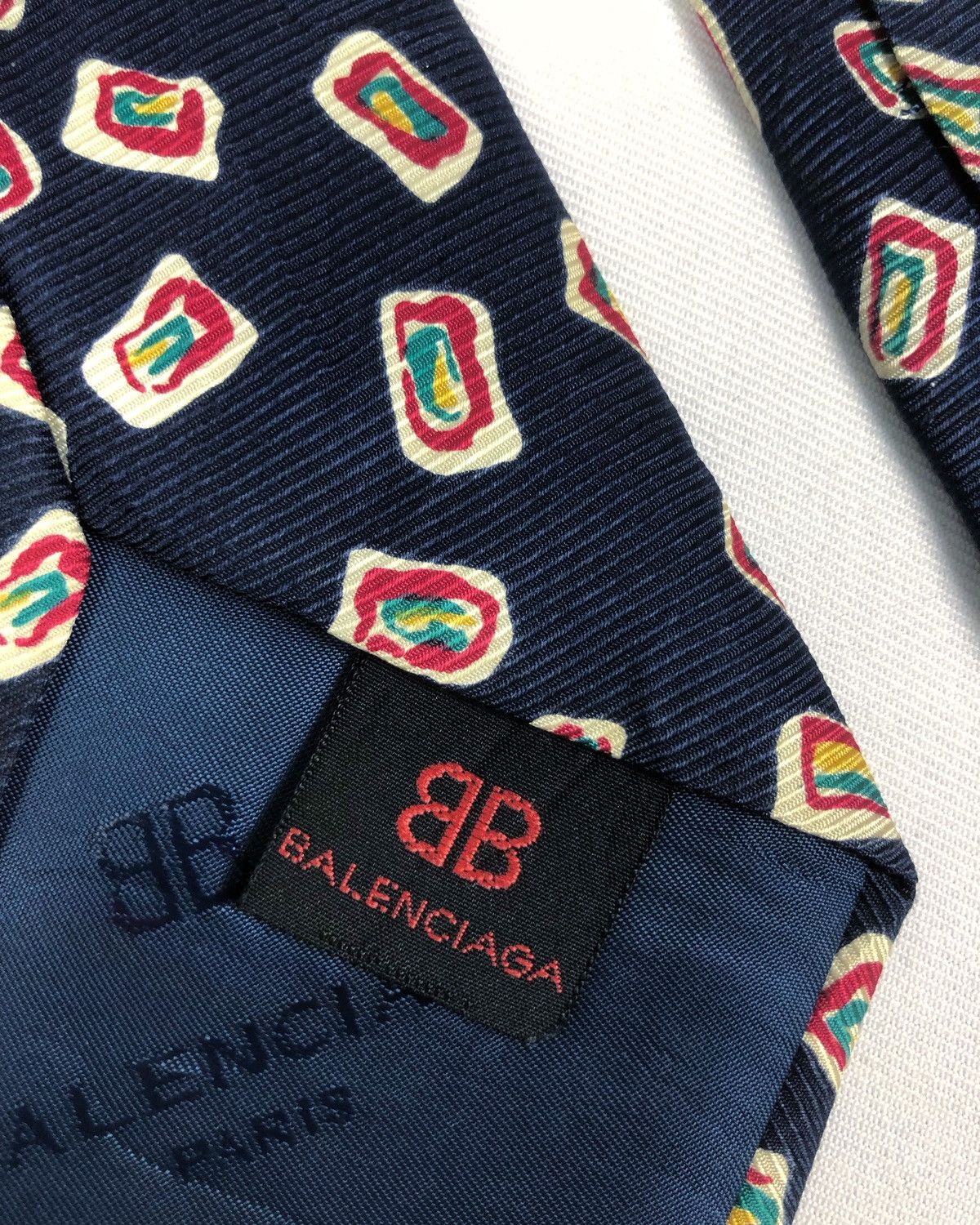 Balenciaga Rare Vintage Balenciaga Silk Tie Size ONE SIZE - 7 Thumbnail