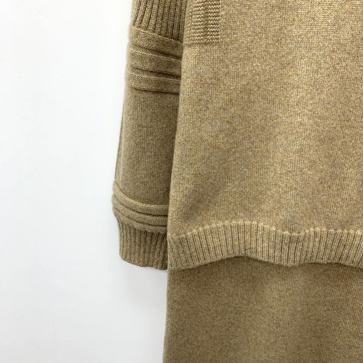 Hermes Hermès Brown Cashmere Long Sleeve Knitted Dress K26WX Size XXS / US 00 / IT 34 - 4 Thumbnail