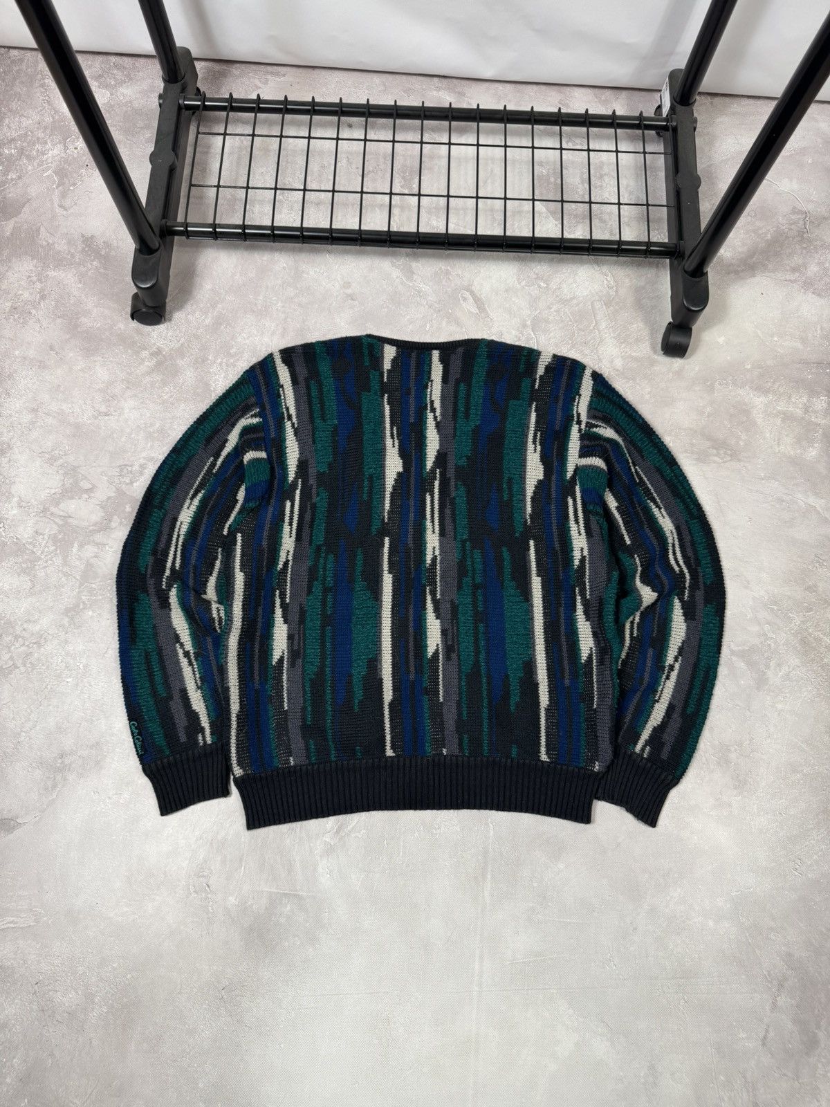 Carlo Colucci Vintage 90s Carlo Colluci Retro Style Wool Sweater Coogi Size US XL / EU 56 / 4 - 6 Thumbnail