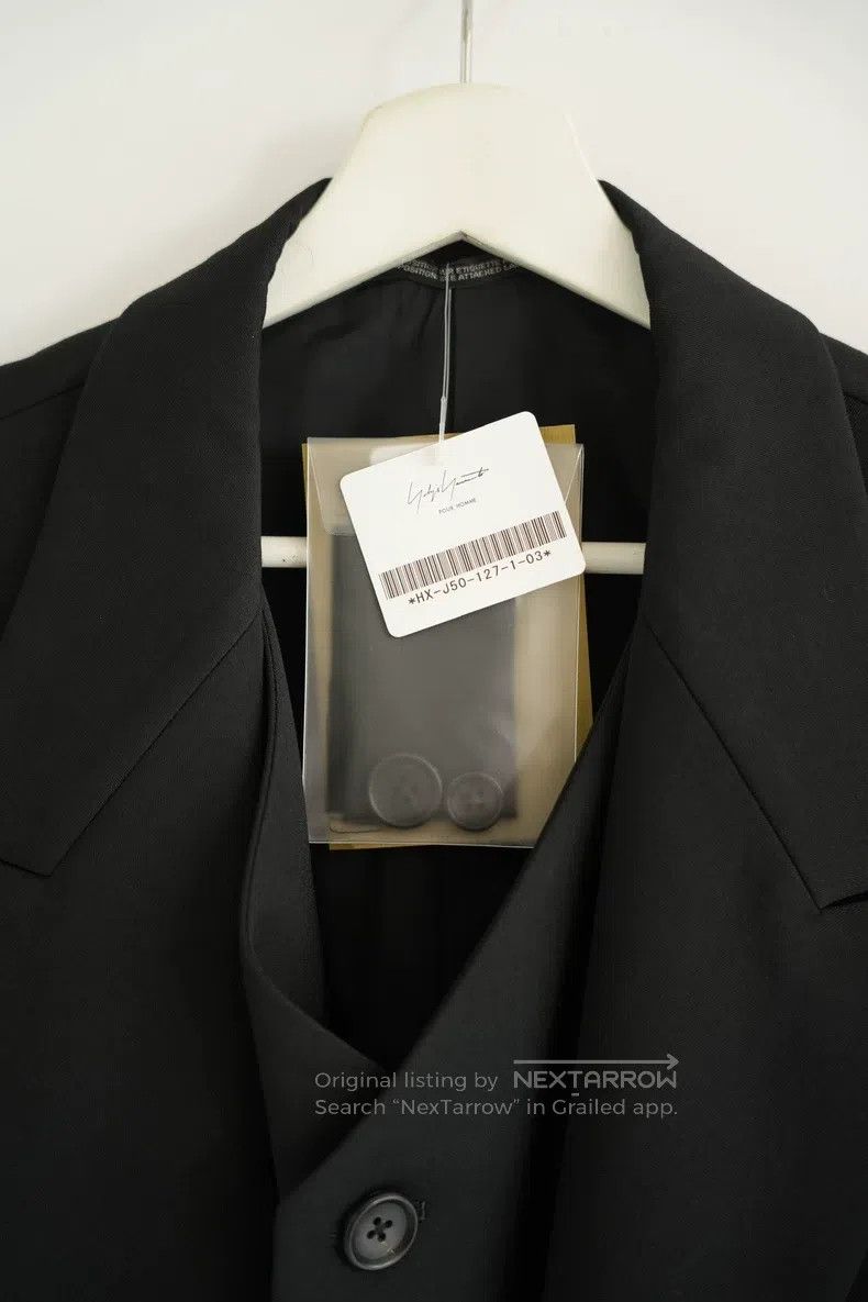 Yohji Yamamoto YOHJI YAMAMOTO White Crow Embroidered Double-Layer Coat Size US M / EU 48-50 / 2 - 5 Thumbnail