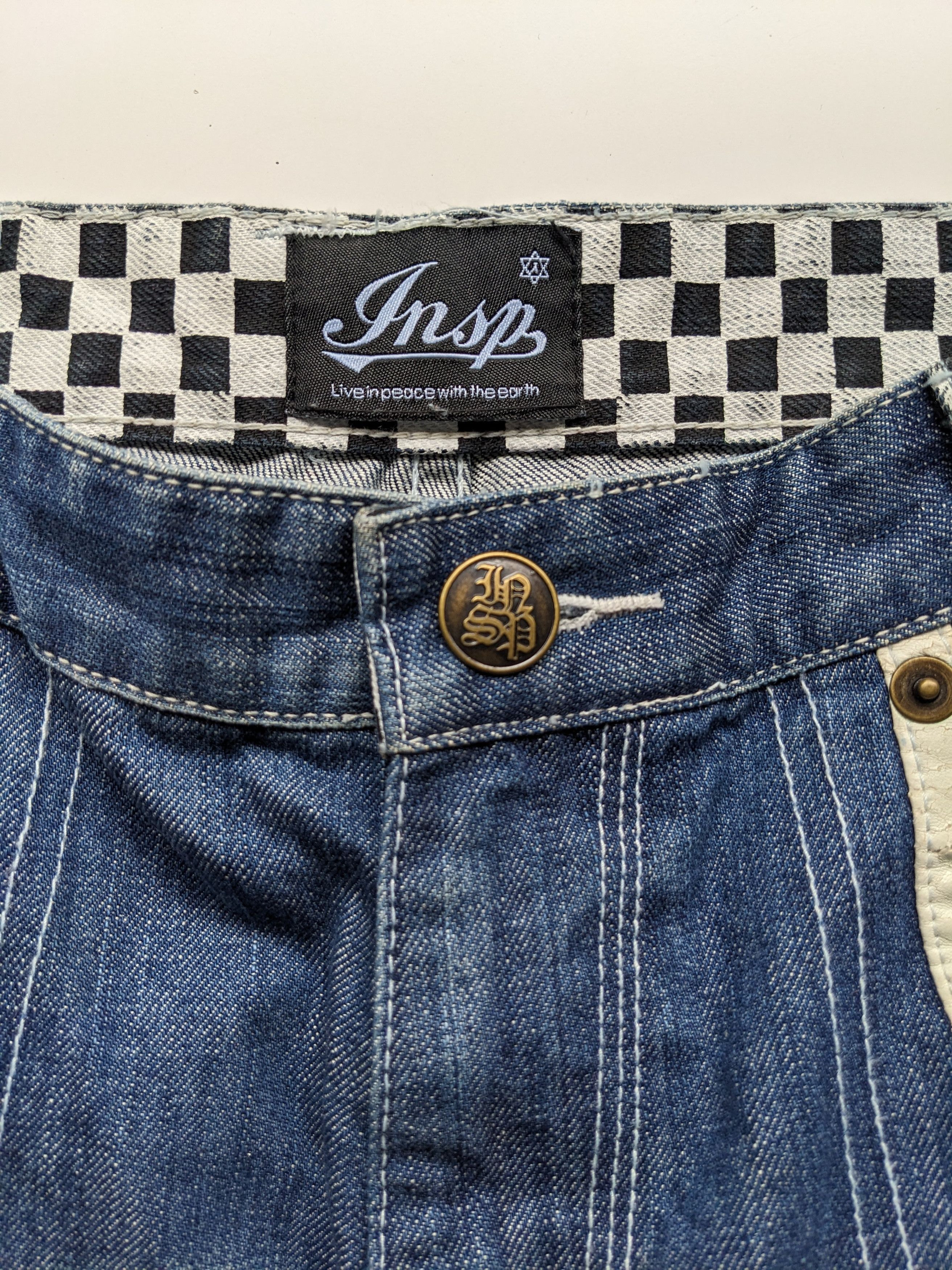 If Six Was Nine × Japanese Brand × Jean Insp curve distressed jeans Size US 33 - 10 Thumbnail