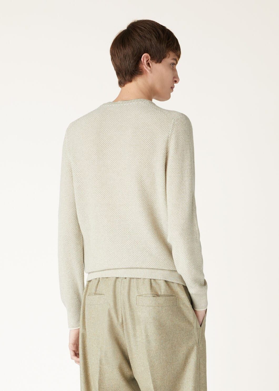 Loro Piana o1w1db10725 FAM7601 City Pull Crewneck Sweater Light Beige Size US M / EU 48-50 / 2 - 5 Thumbnail