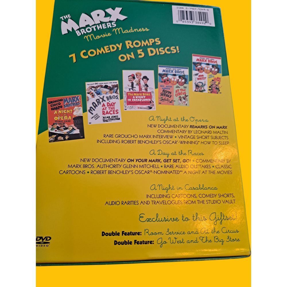 Other Marx Brothers Collection DVD Set 7 Classic Comedy Films on 5 Size ONE SIZE - 3 Thumbnail