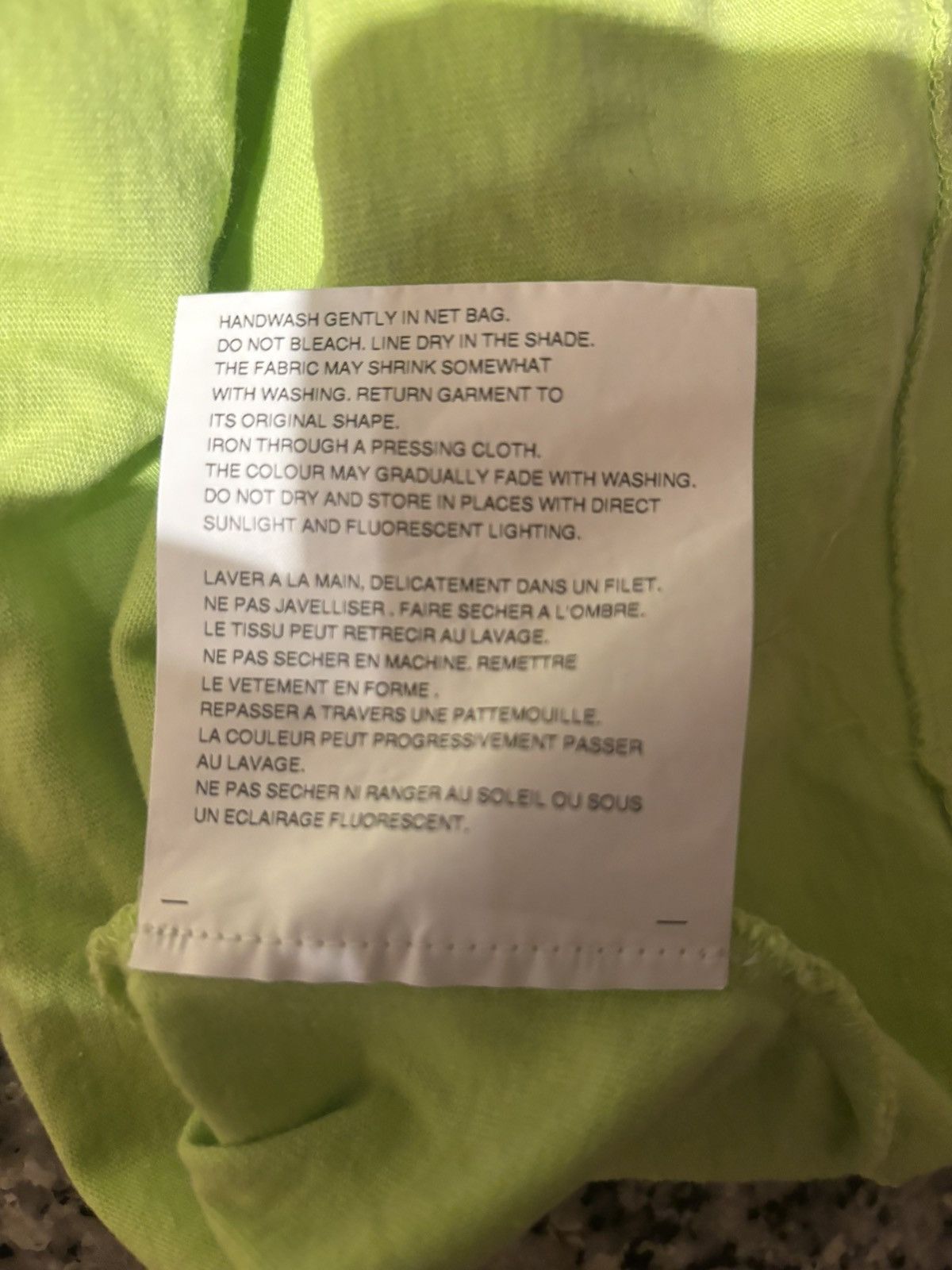 Comme des Garcons × Comme des Garcons PLAY × Comme des Garcons SHIRT Medium Lime Green Comme de garcons T-Shirt Size US M / EU 48-50 / 2 - 8 Thumbnail