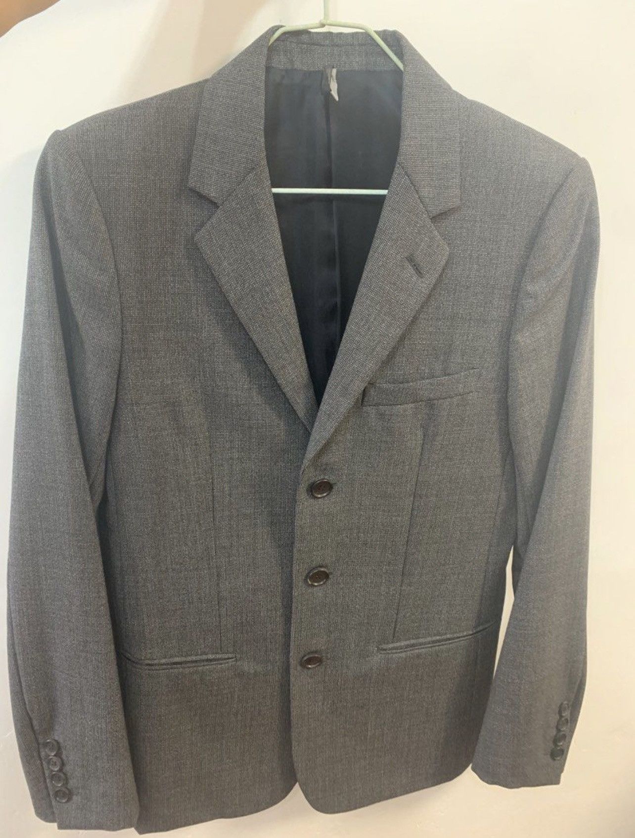 image of Dior Homme 2007Fw Brazer in Grey, Men's (Size Small)