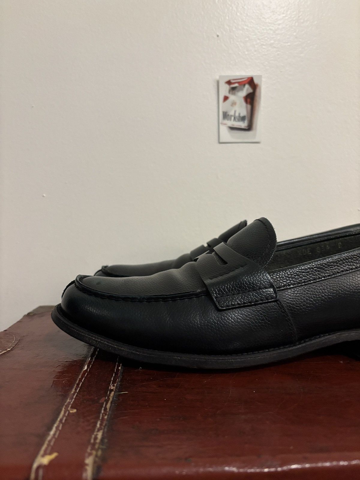 Prada Prada Spazzolato Penny Loafers Dark Green / Black Size US 9 / EU 42 - 16 Thumbnail