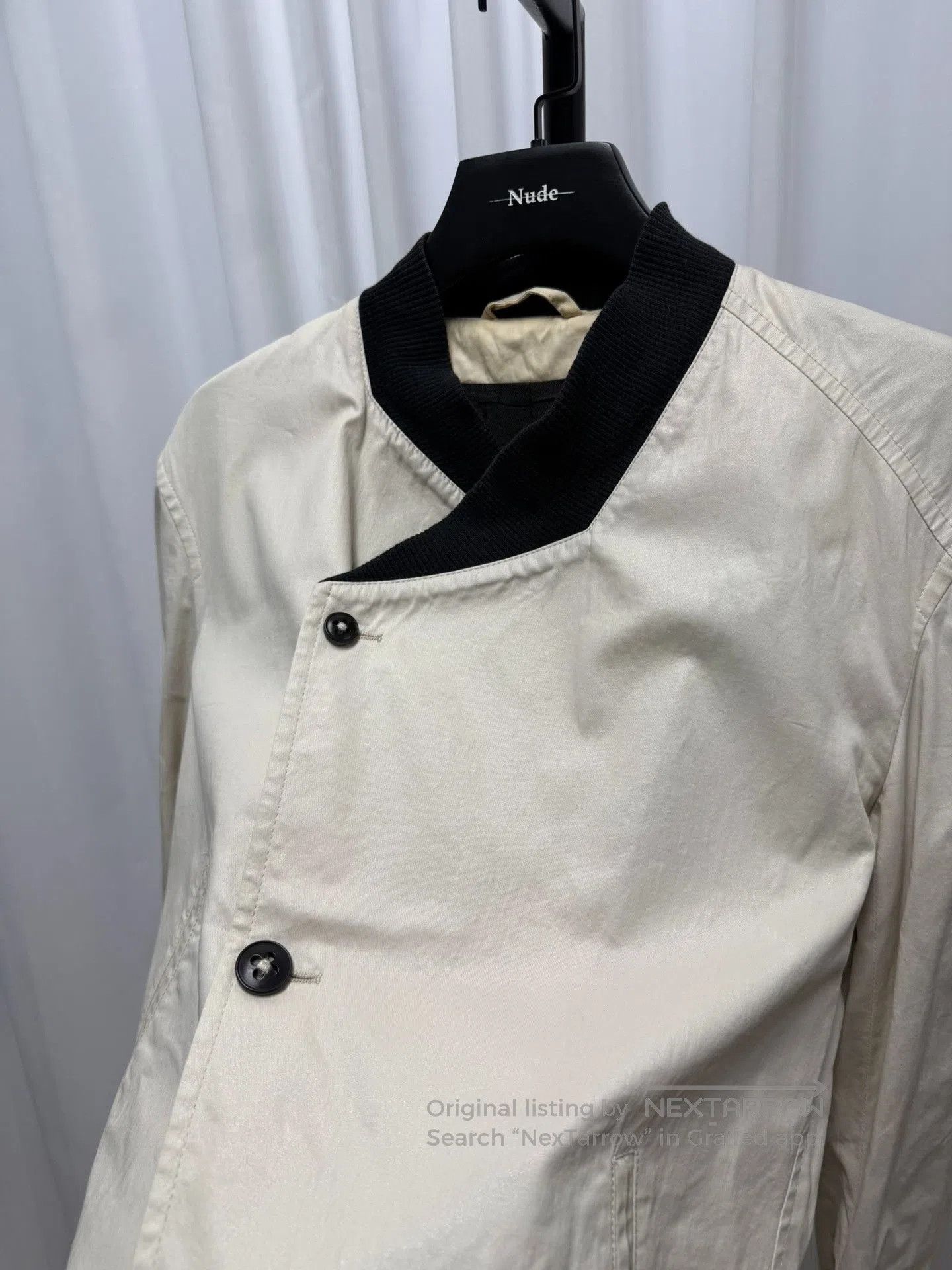 Ann Demeulemeester asymmetrical beige jacket size S. Size US S / EU 44-46 / 1 - 3 Thumbnail