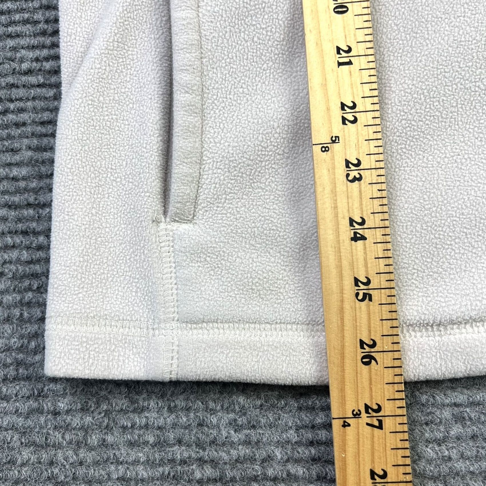 Reebok Reebok Men's Beige Soft Fleece Lightweight Full Zip Jacket Small Athletic Sport Jacket Size US S / EU 44-46 / 1 - 5 Thumbnail