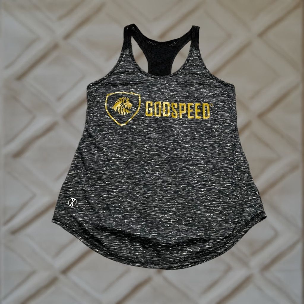 Holloway Holloway Tank Top Womens S Gray Halter Racerback Sleeveless Athletic Activewear Size S / US 4 / IT 40 - 1 Thumbnail